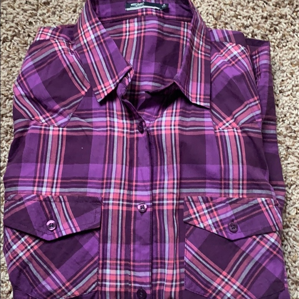 Silver Jeans Co. Plaid shirt